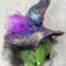 Witchy's wet felted hat with sequins and sparkles